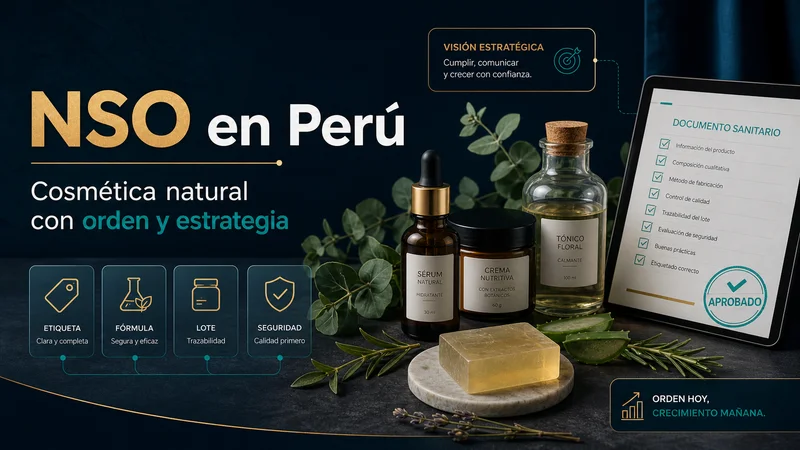 NSO en Perú: qué es y por qué importa para vender cosmética natural